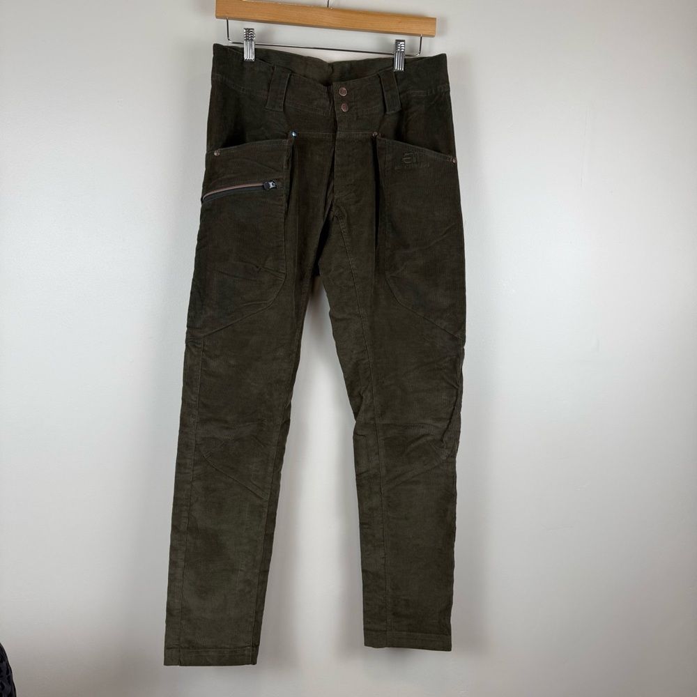E11 State Of Elevenate Men's Aprs Cord Pants Army Green Size Small